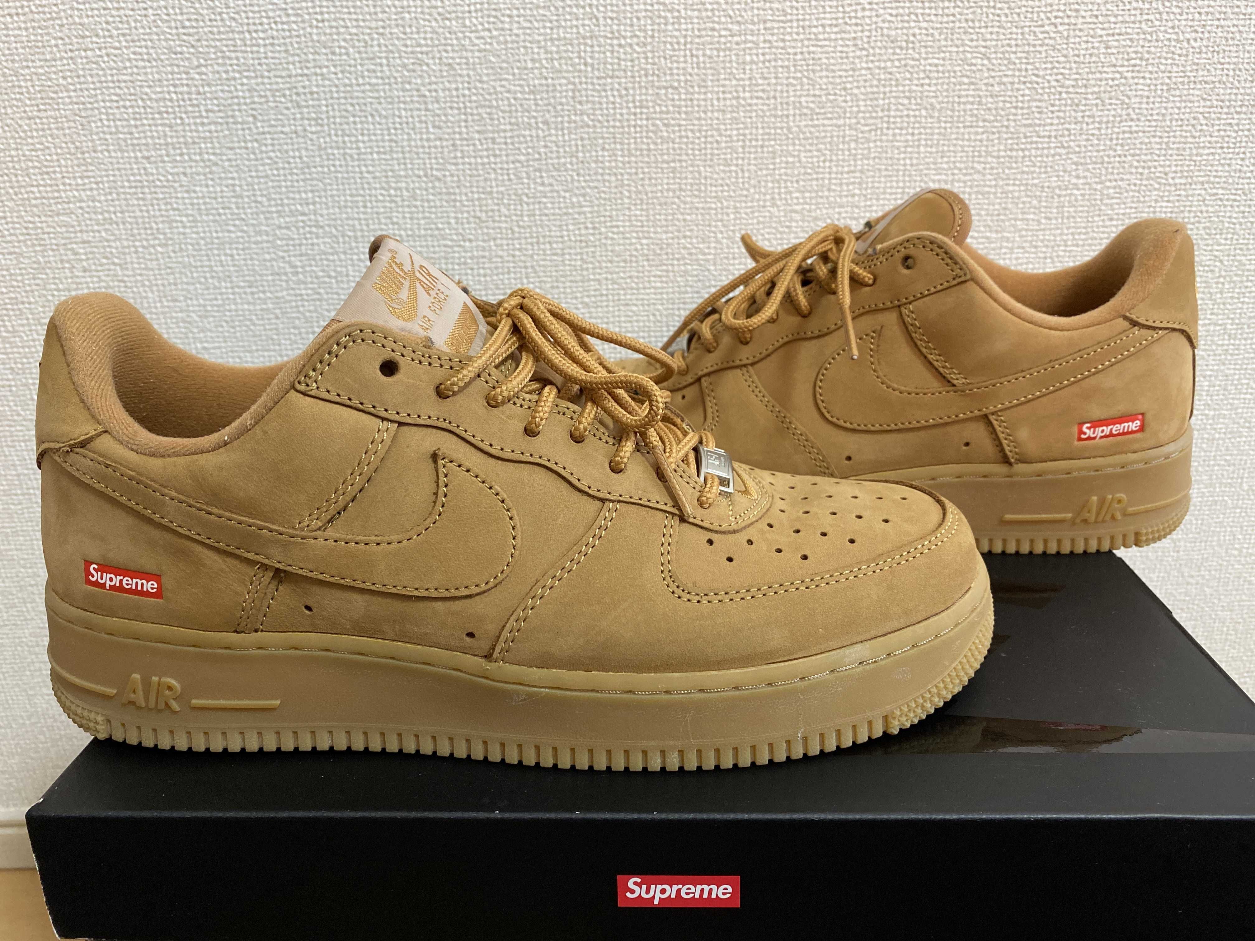 Supreme × Nike Air Force 1 Low "Flax/Wheat"
