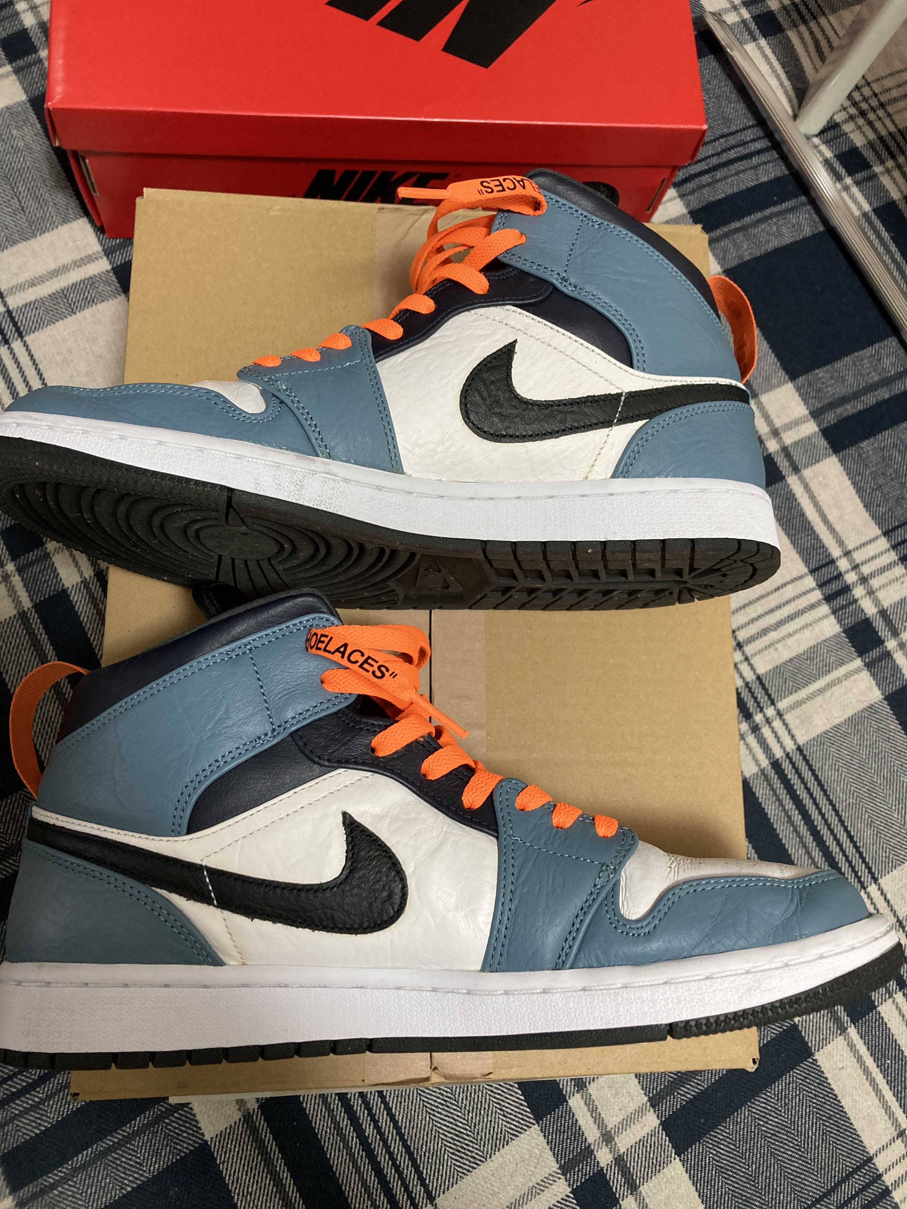 FACETASM × Nike Air Jordan 1 Mid "White/Navy"