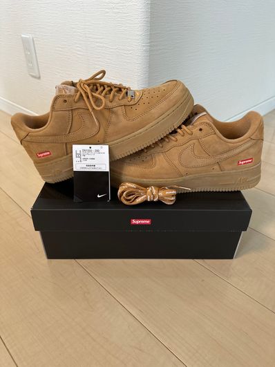 Supreme × Nike Air Force 1 Low "Flax/Wheat"