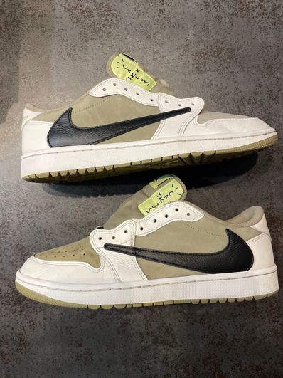 Travis Scott × Nike Air Jordan 1 Low Golf NRG "Neutral Olive"