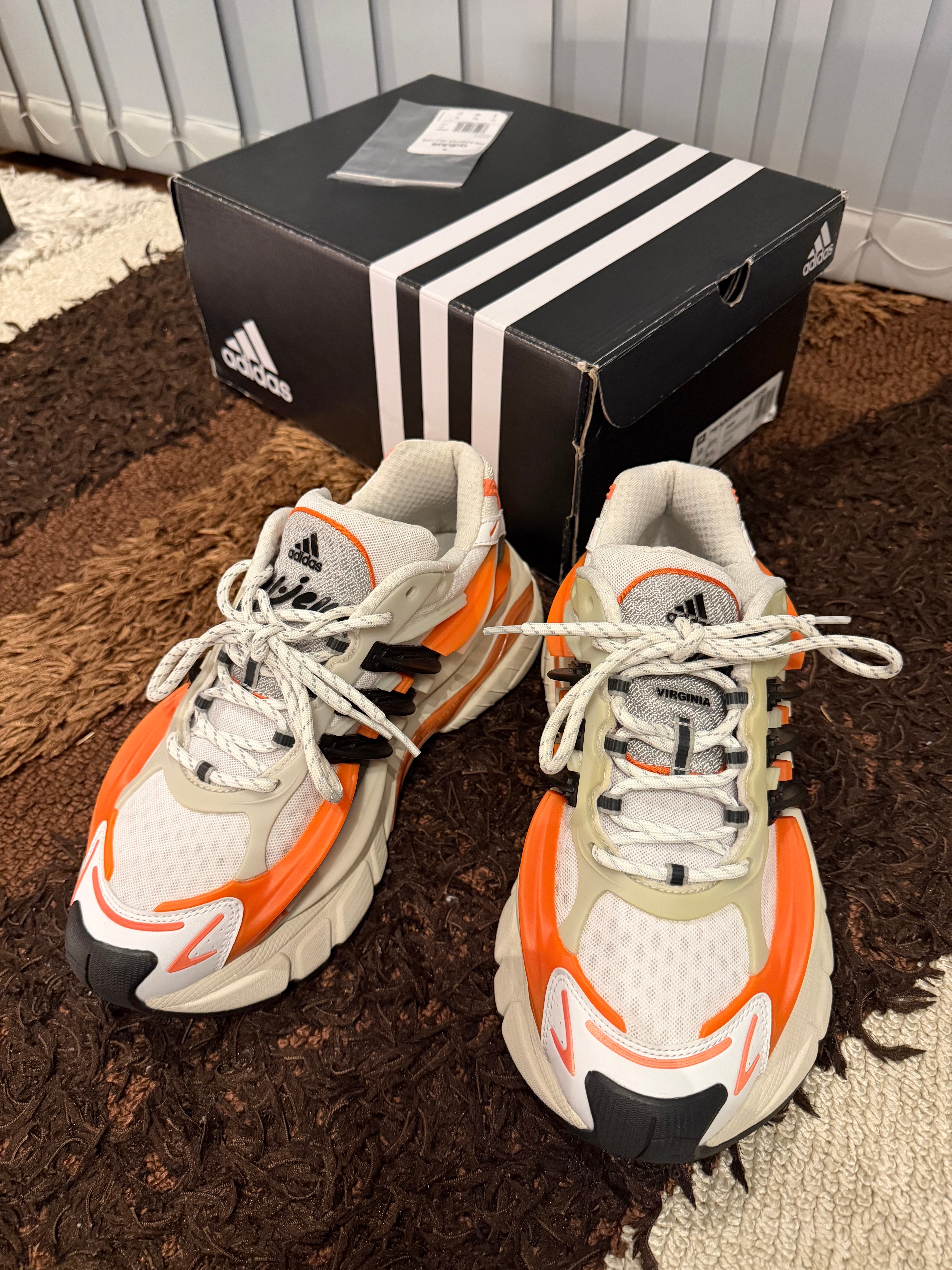 Pharrell Williams × adidas Adistar Jellyfish "Focus Olive/Core Black/Orange"