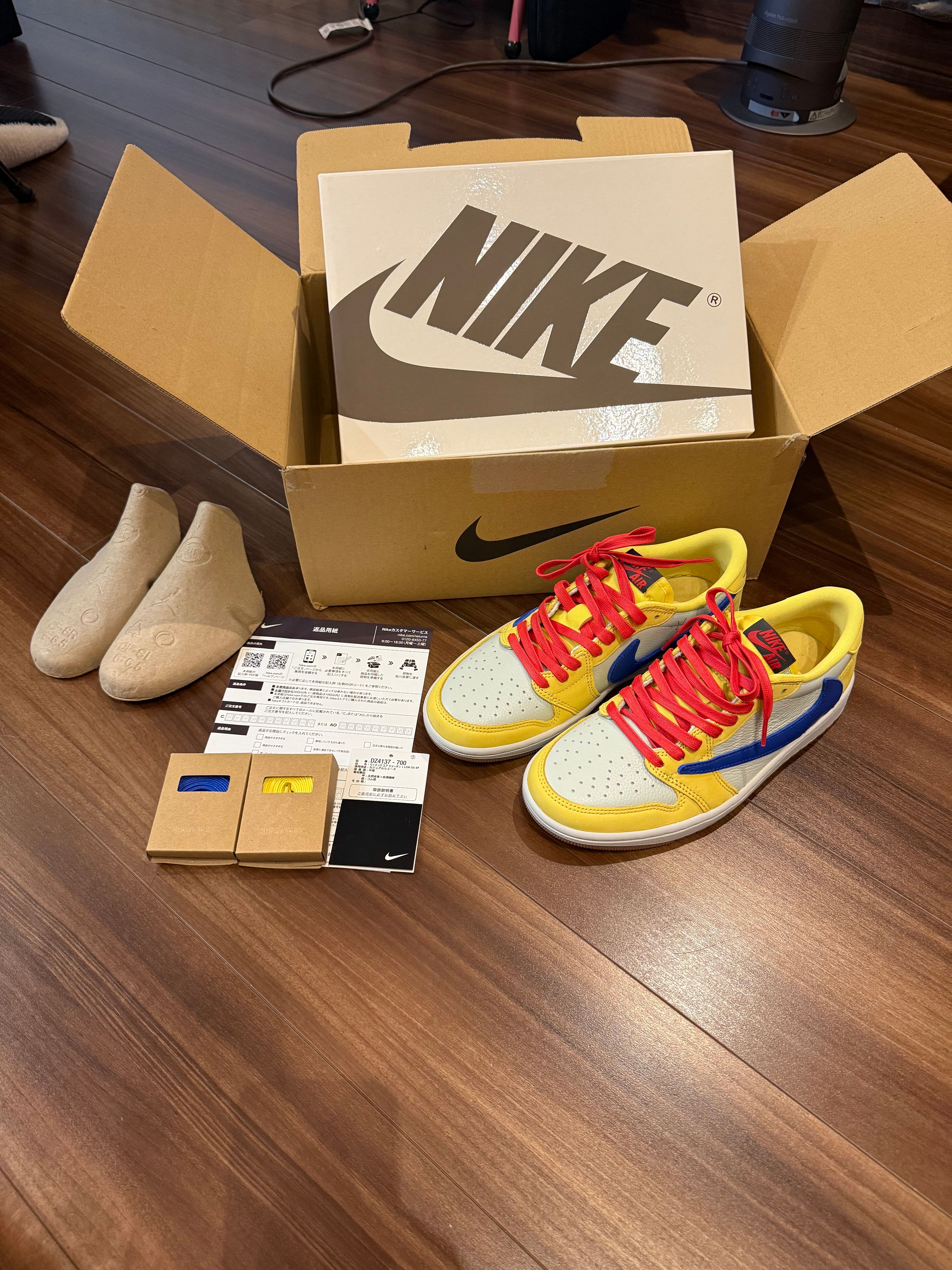 Travis Scott × Nike Women's Air Jordan 1 Retro Low OG "Canary"