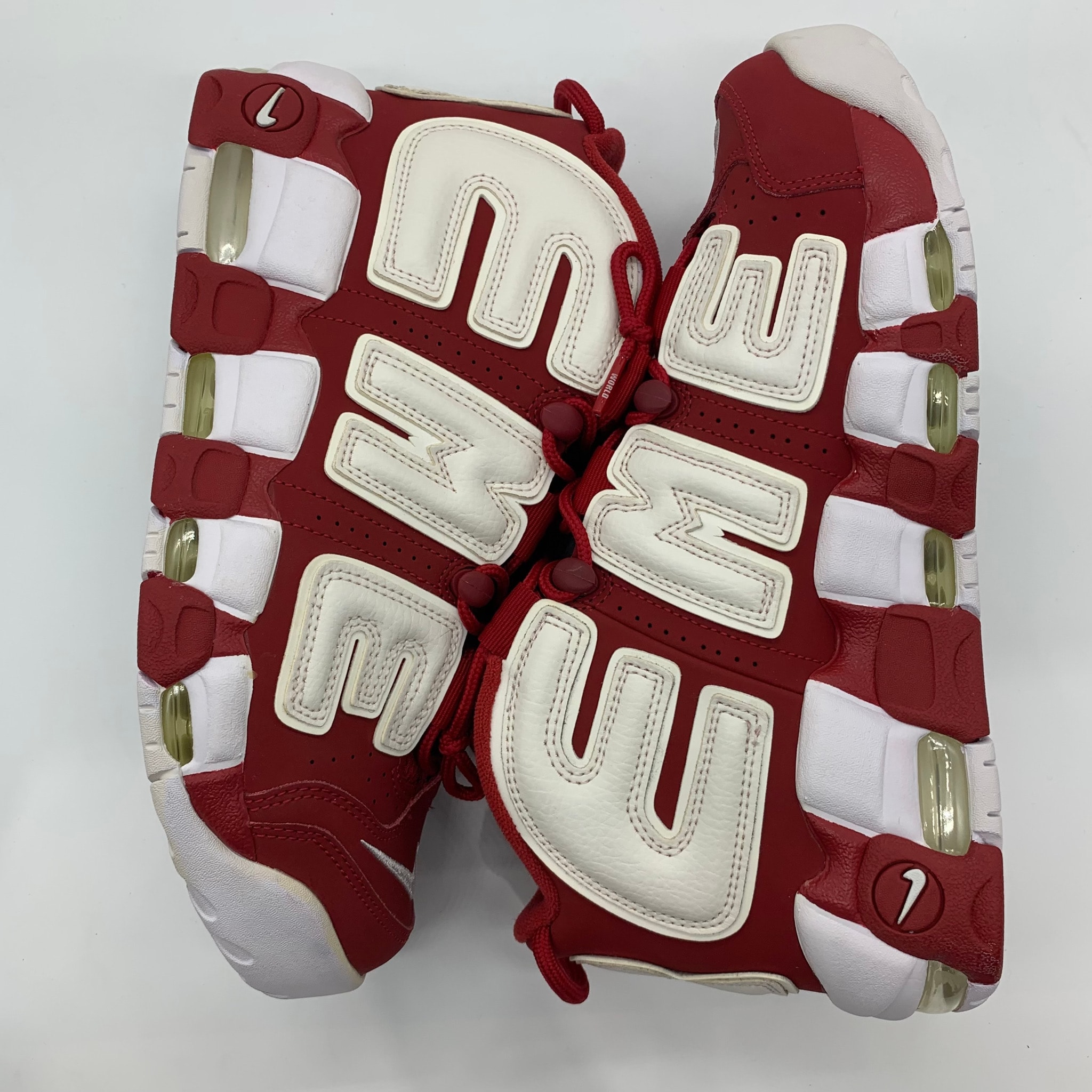 Supreme × Nike Air More Uptempo "White/Red"