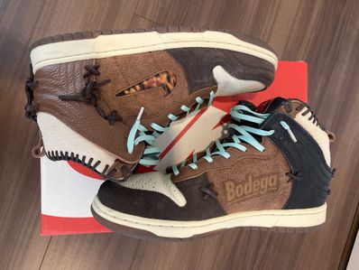 Bodega × Nike Dunk High "Legend Fauna Brown"