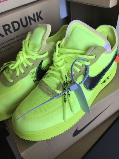 Off-White × Nike Air Force 1 Low "Volt"