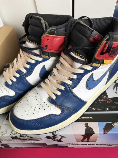 Union × Nike Air Jordan 1 Retro High OG NRG "Storm Blue/Varsity Red"