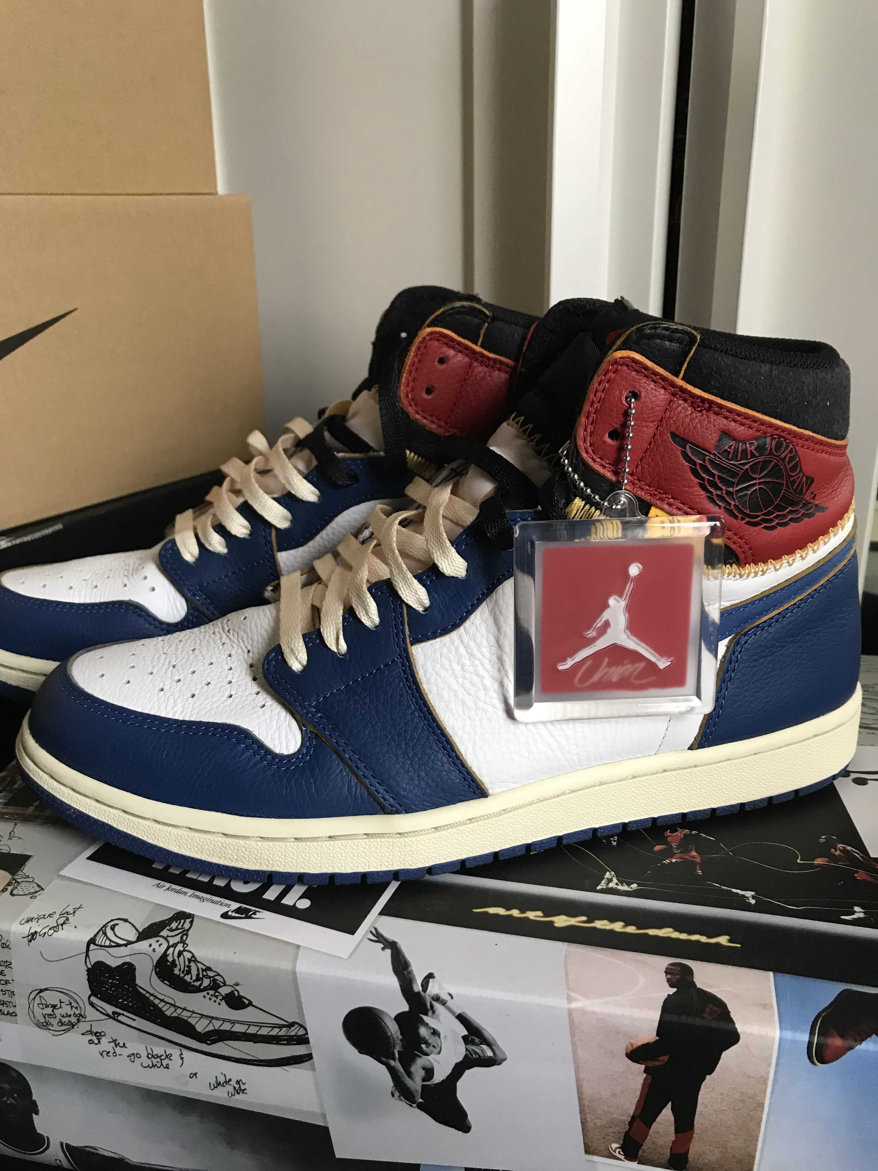 Union × Nike Air Jordan 1 Retro High OG NRG "Storm Blue/Varsity Red"