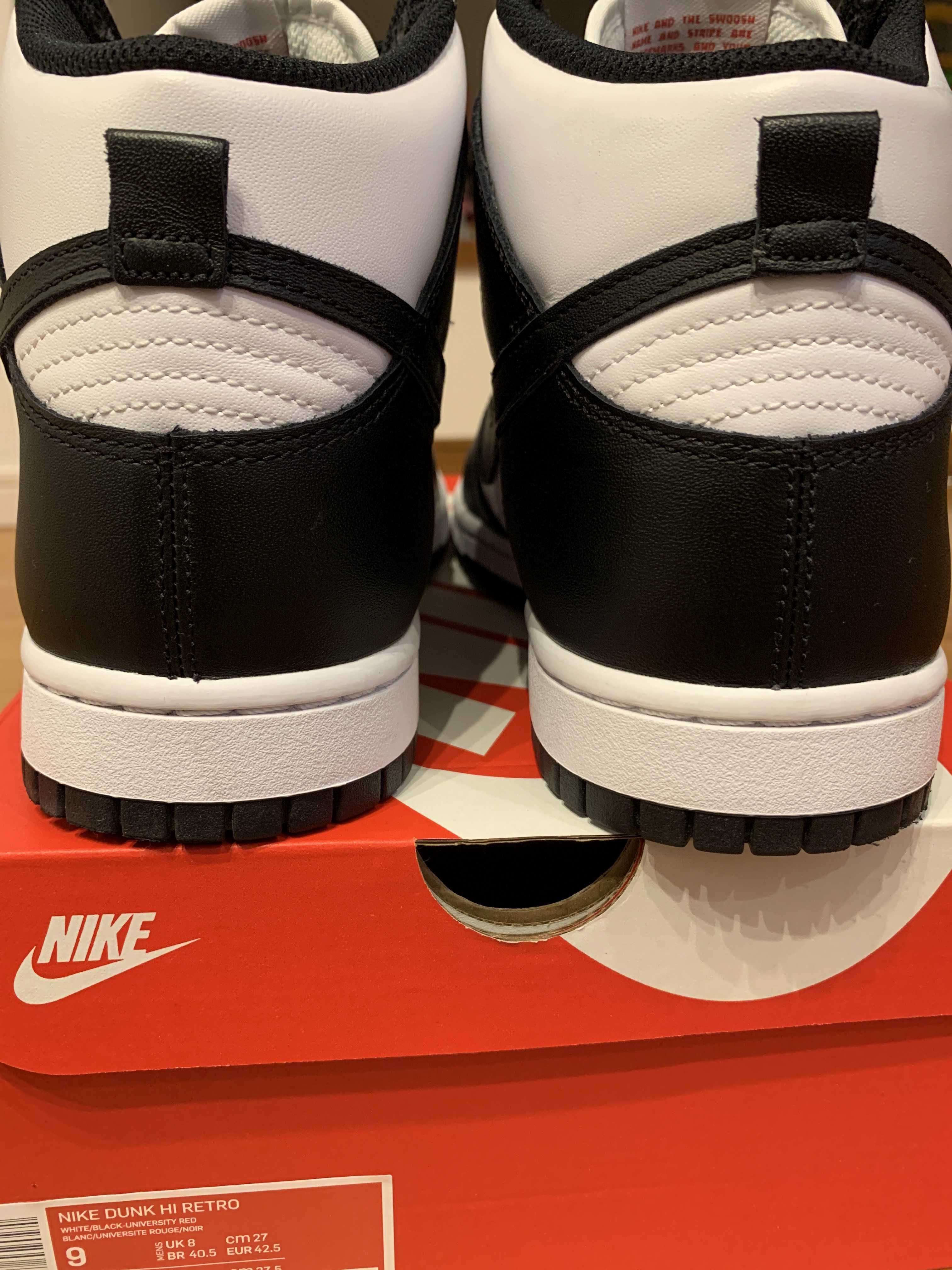 NIKE ダンクハイ　ブラック　新品未使用 ダンク ハイ 白色 ホワイト 黒色 ブラック 赤 レッド ダンクハイ