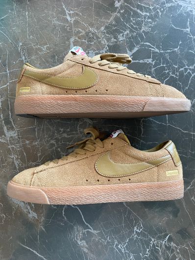Supreme × Nike SB Blazer Low GT "Golden Beige"