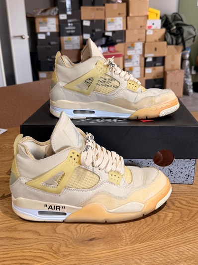 Off-White × Nike Women's Air Jordan 4 SP "Sail"