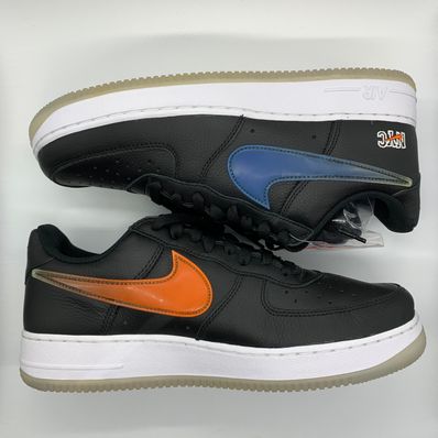 KITH × Nike Air Force 1 Low New York Knicks "Black/Brilliant Orange/Rush/Brilliant White"
