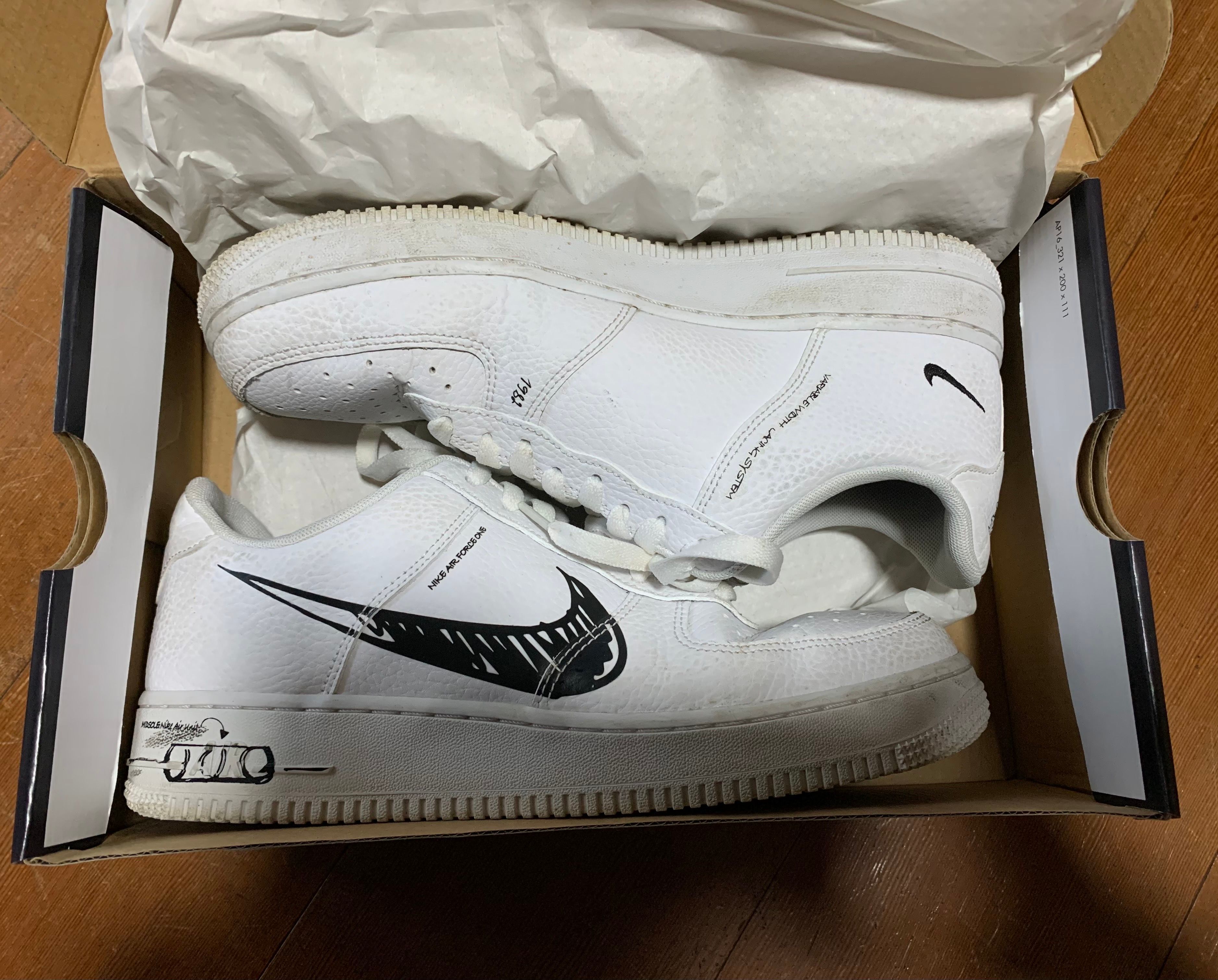 Nike Air Force 1 Low LV8 Utility "Black Sketch"