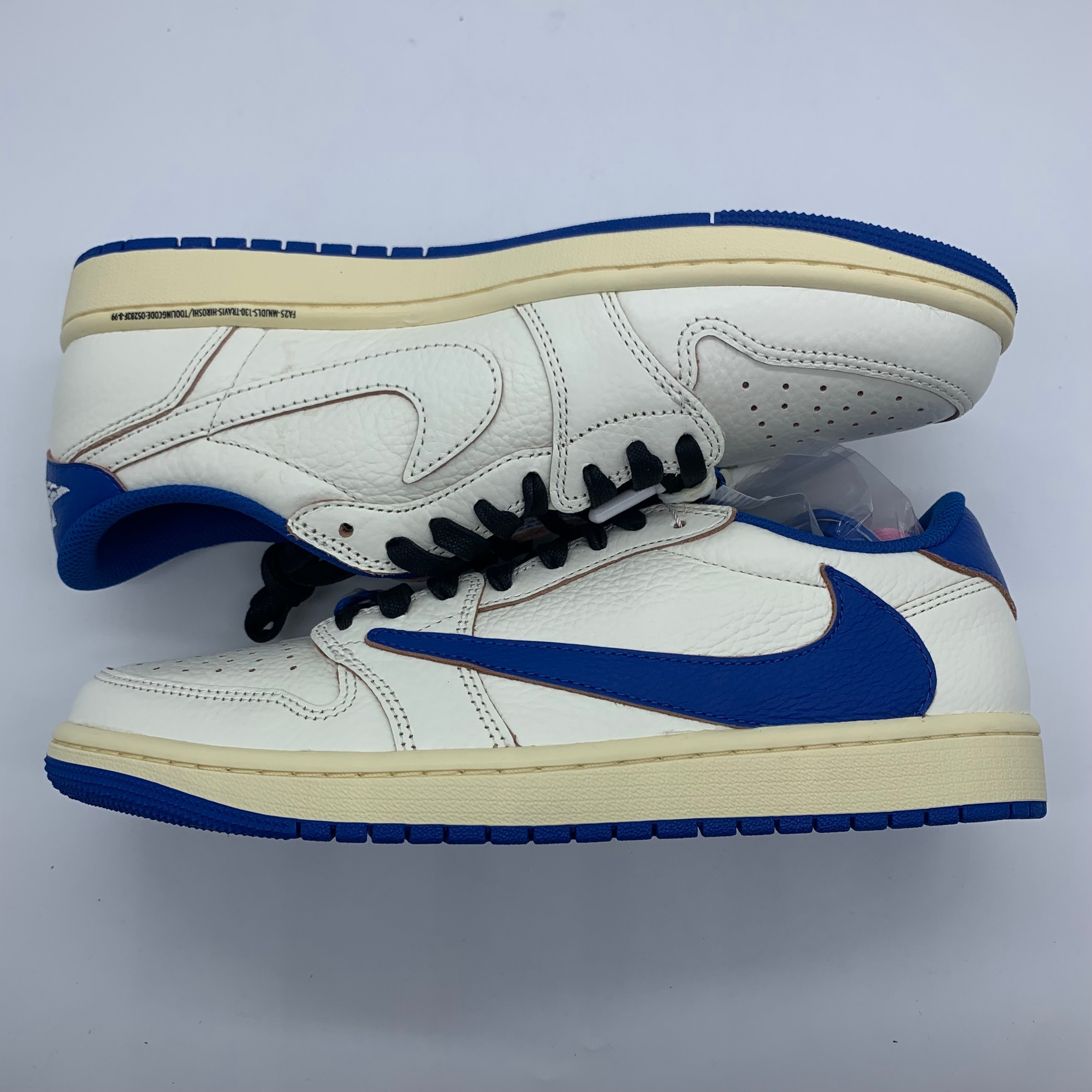 Travis Scott × fragment design × Nike Air Jordan 1 Low OG "Sail/Military Blue"