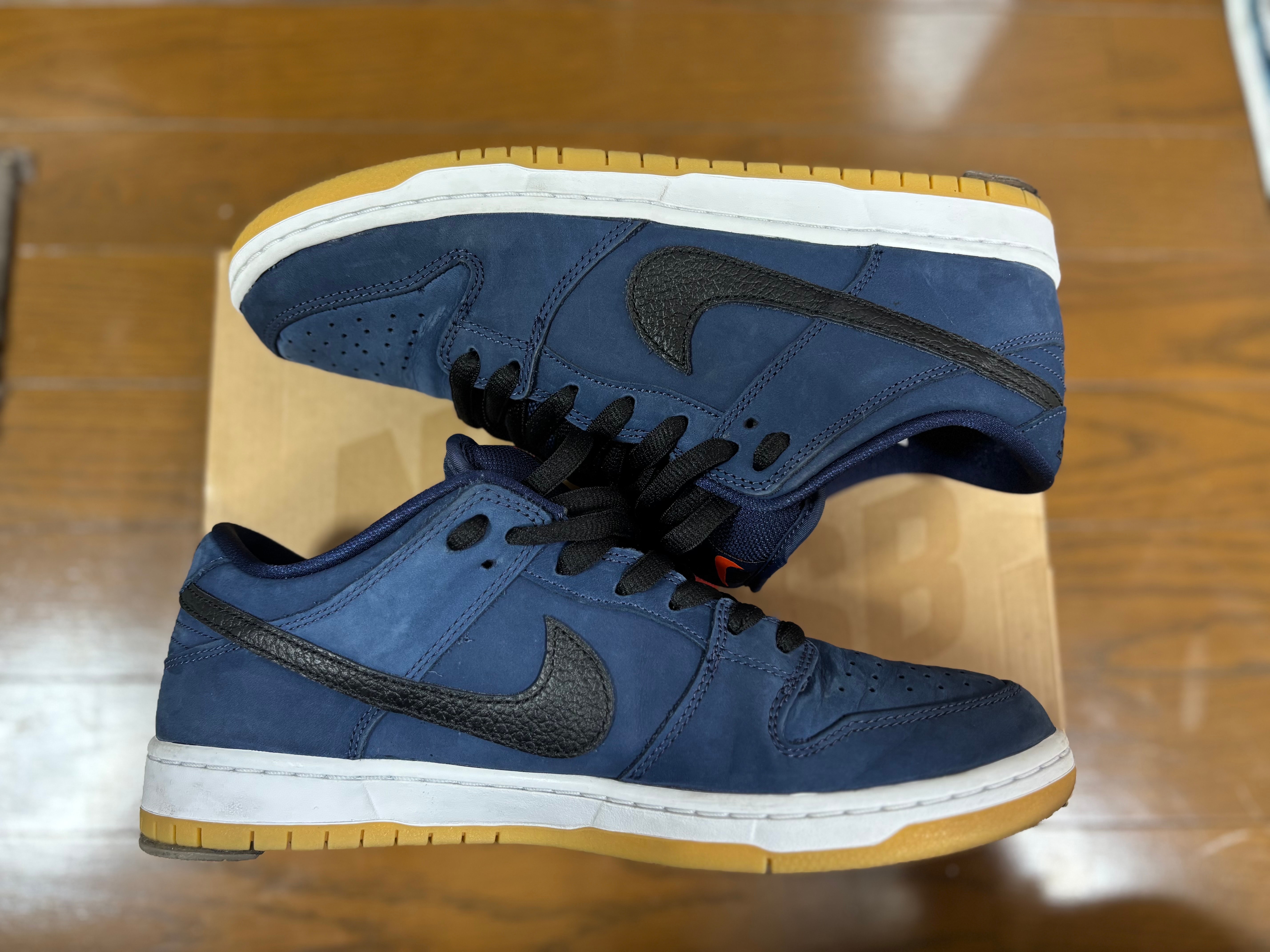 Nike SB Dunk Low Orange Label "Obsidian/Black-Light Gum Brown"
