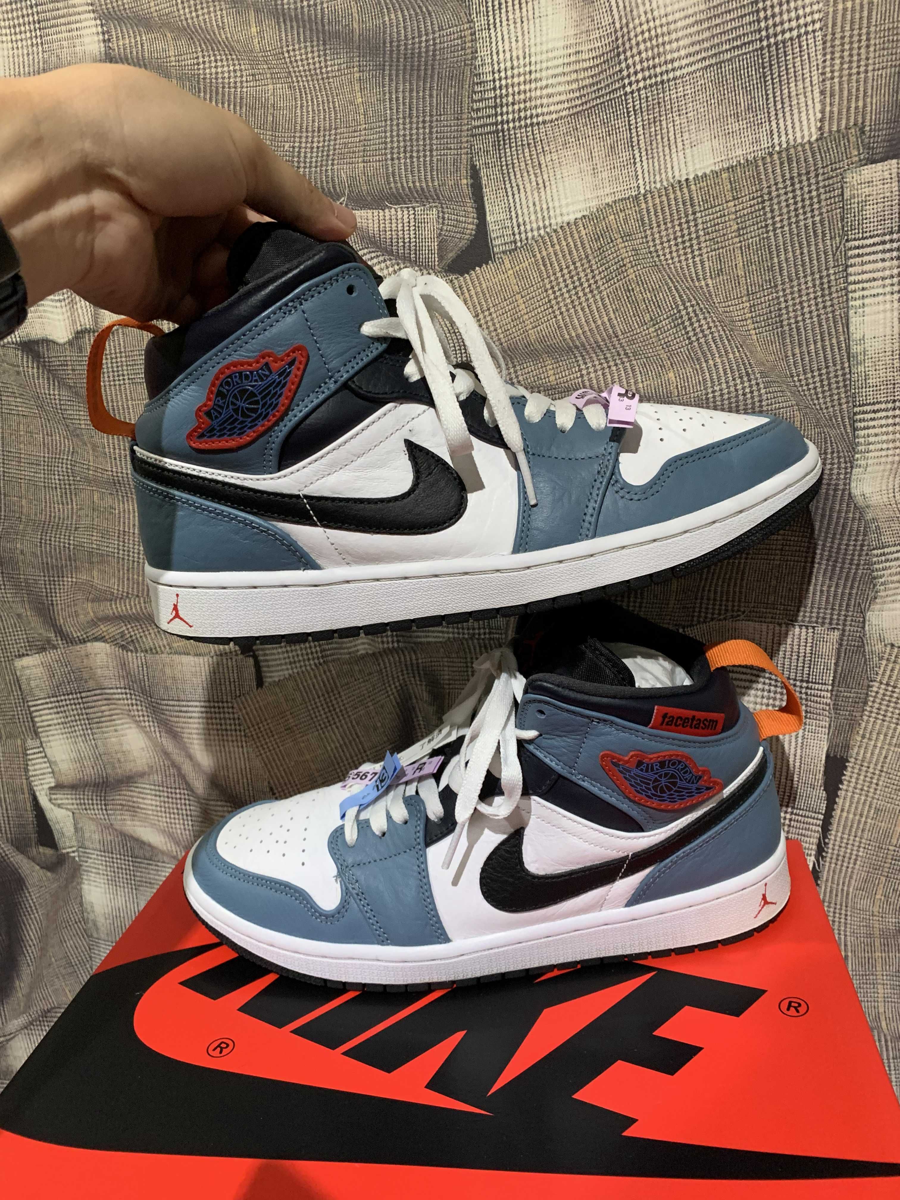 FACETASM × Nike Air Jordan 1 Mid "White/Navy"