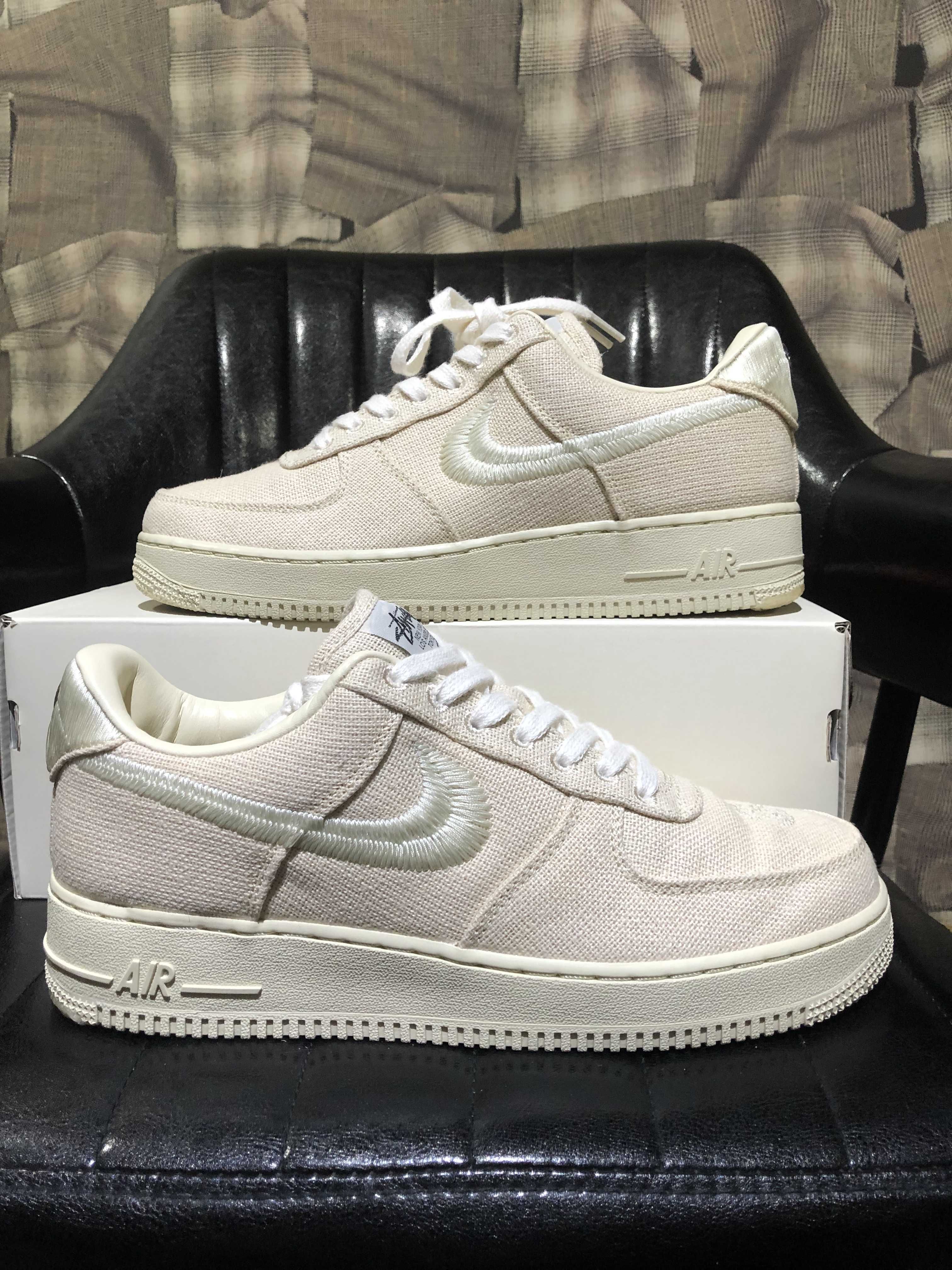 Stussy × Nike Air Force 1 Low "Fossil Stone"