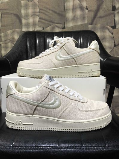 Stussy × Nike Air Force 1 Low "Fossil Stone"