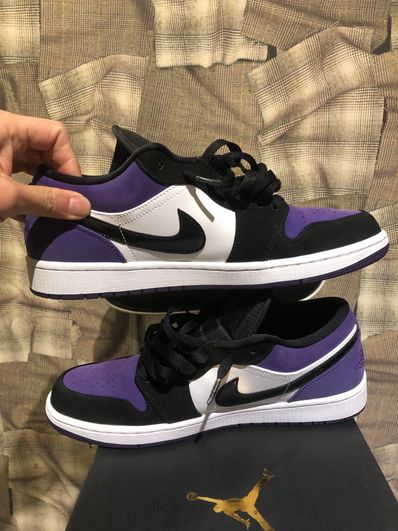 Nike Air Jordan 1 Retro Low "White/Black/Court Purple"