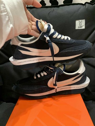 Fragment × sacai × Nike LD Waffle "Blackended Blue"