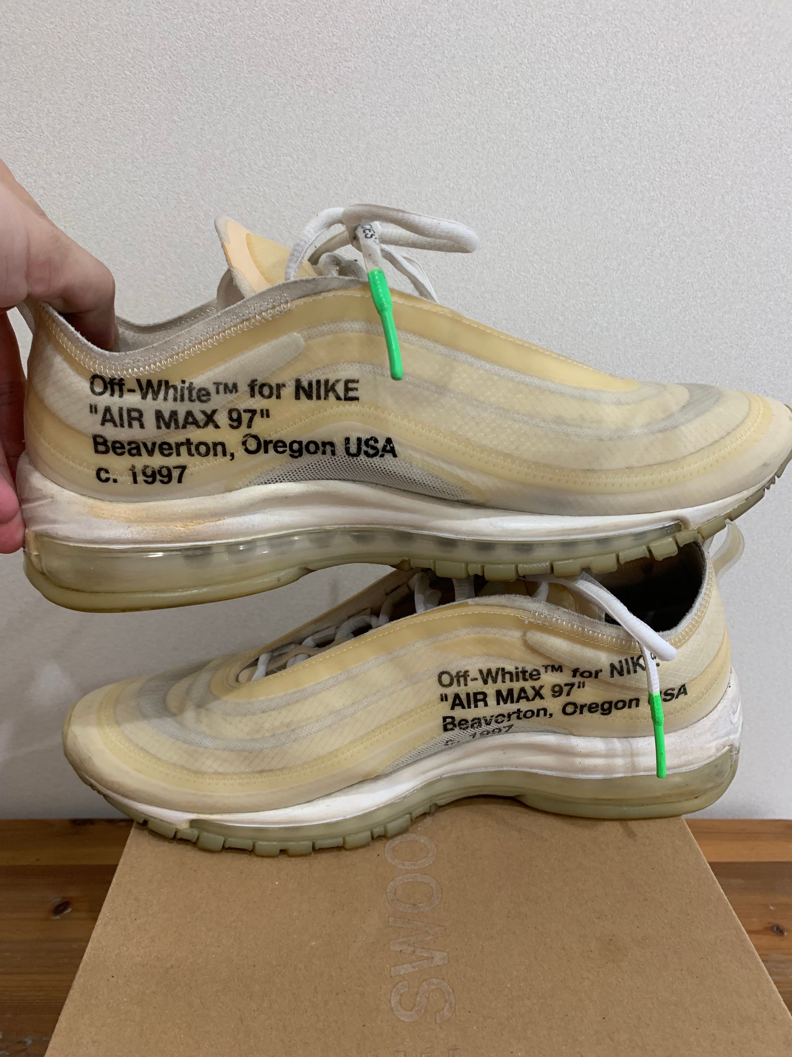 新作★\"THE 10\" NIKE AIR MAX 97 × OFF-WHITE☆エアマックス97 入手困難☆Nike×オフホワイトコラボ☆ エアマックス97 THE TEN