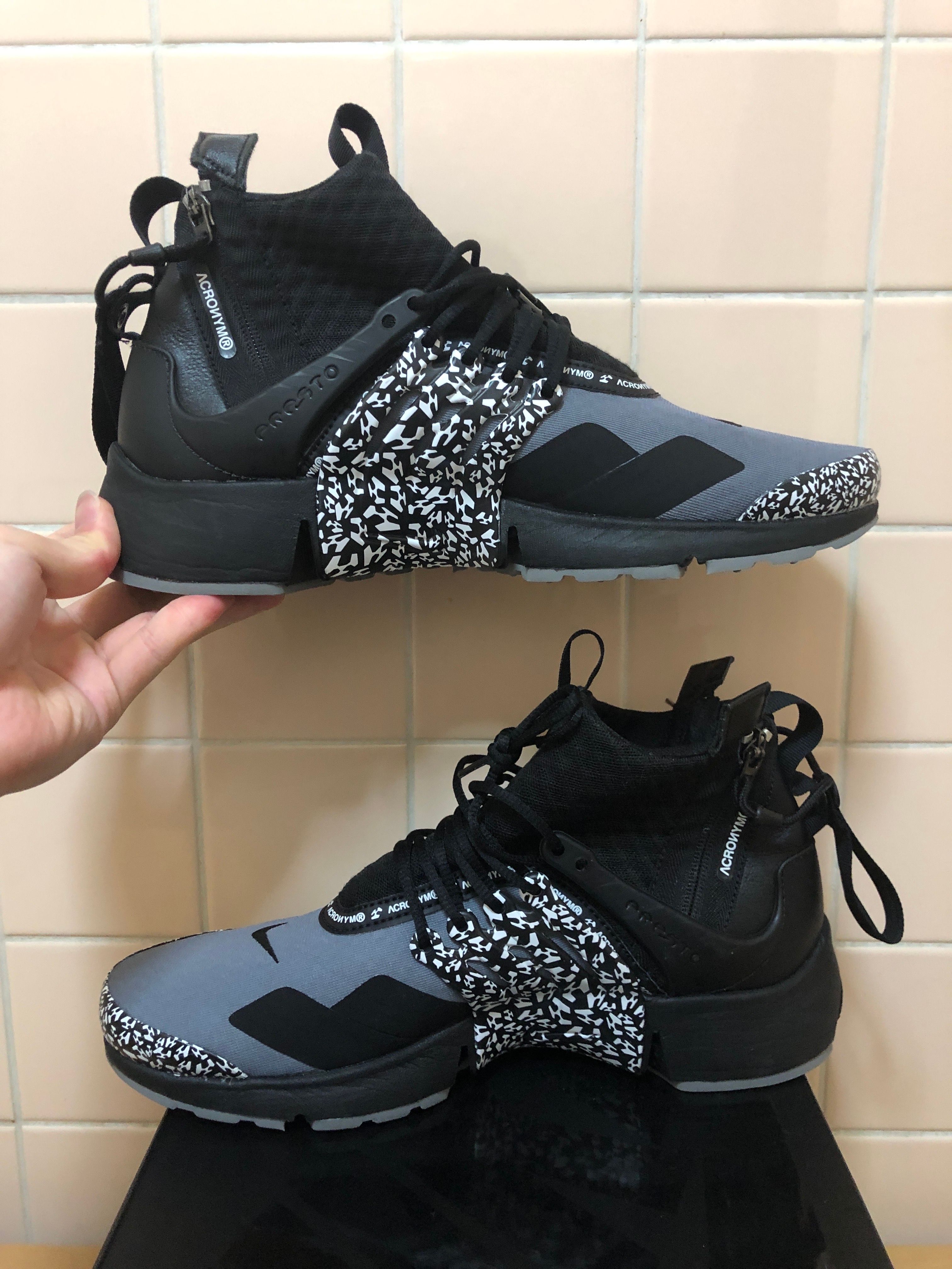 ACRONYM × Nike Air Presto Mid "Cool Grey/Black"