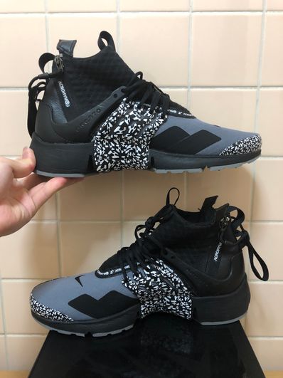 ACRONYM × Nike Air Presto Mid "Cool Grey/Black"