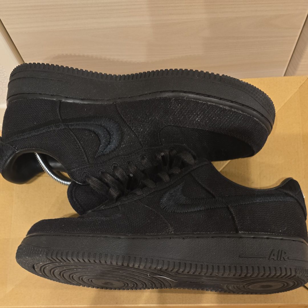 Stussy × Nike Air Force 1 Low "Triple Black"