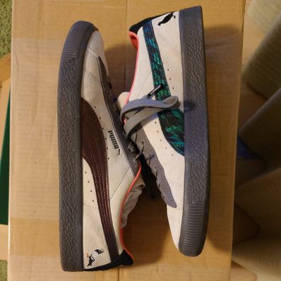 Staple × Atmos × Puma Suede "Natural Grey"