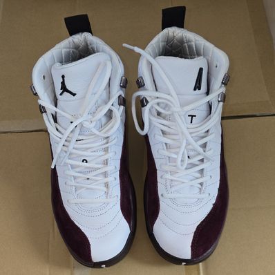 A Ma Maniere × Nike Women's Air Jordan 12 "White and Burgundy Crush"