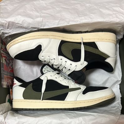 Travis Scott × Nike Women's Air Jordan 1 Low OG "Medium Olive"