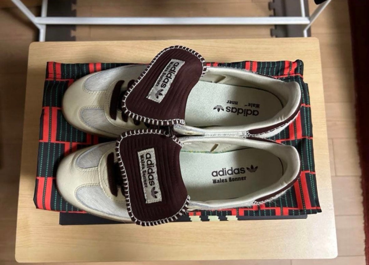 Wales Bonner × adidas Samba Pony Tonal Low "Cream White/Mystery Brown"