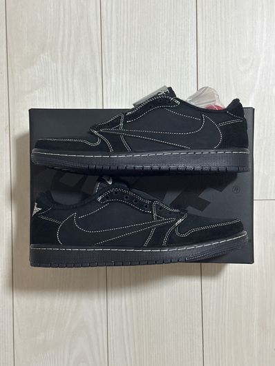 Travis Scott × Nike Air Jordan 1 Low OG SP "Black Phantom"