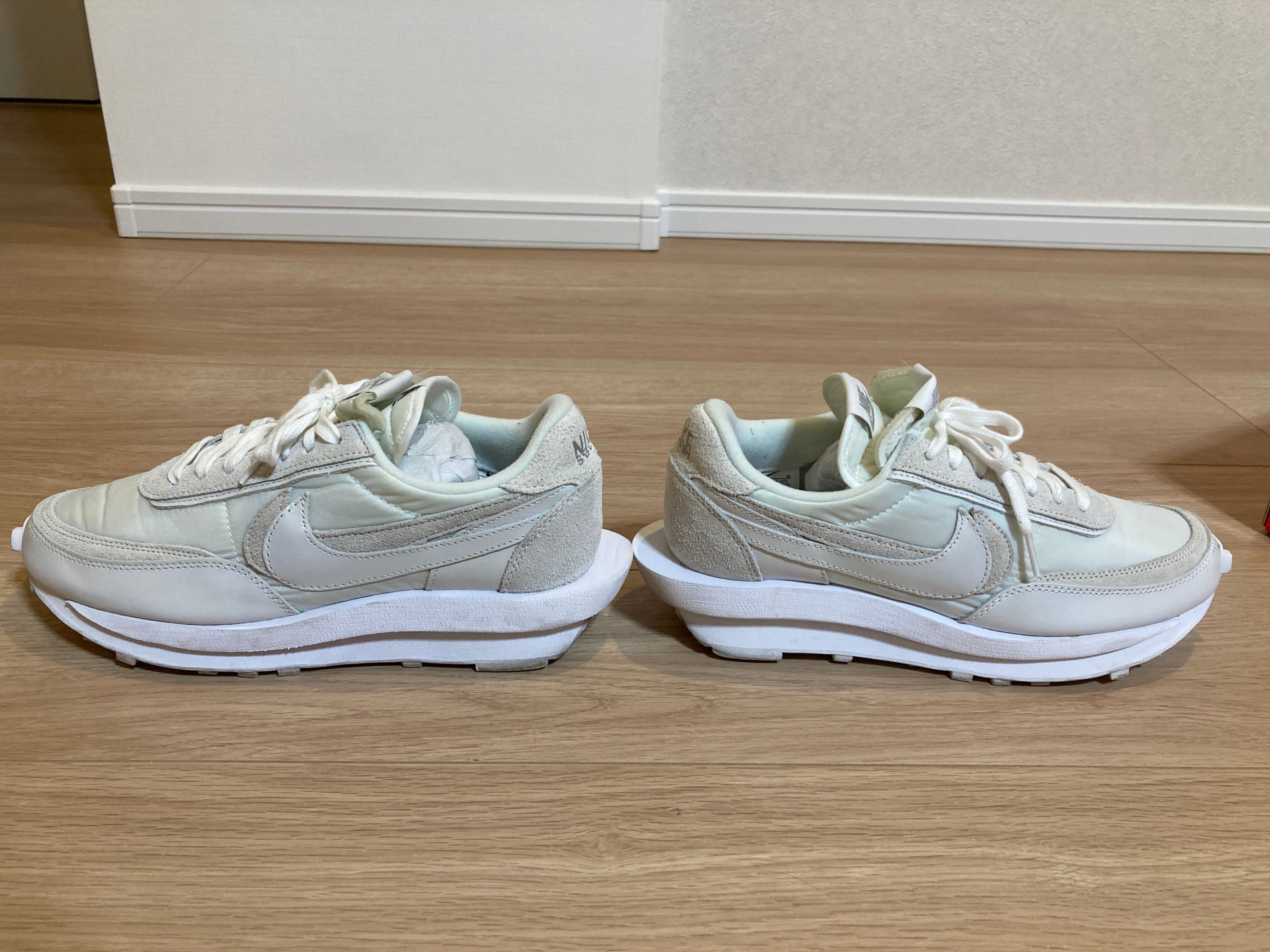 sacai × Nike LDV Waffle "Triple White"