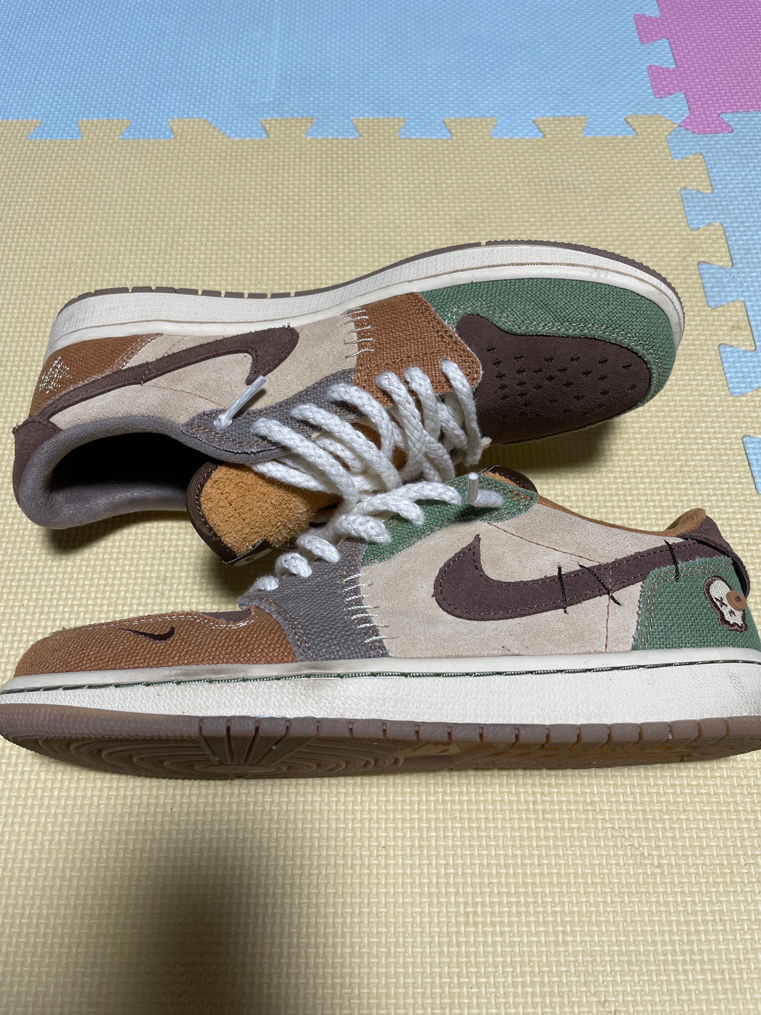 Zion Williamson × Nike Air Jordan 1 Low OG "Flax and Oil Green"