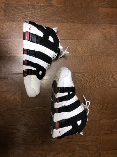 Nike Air More up Tempo "White/Black/University Red"(~2018)