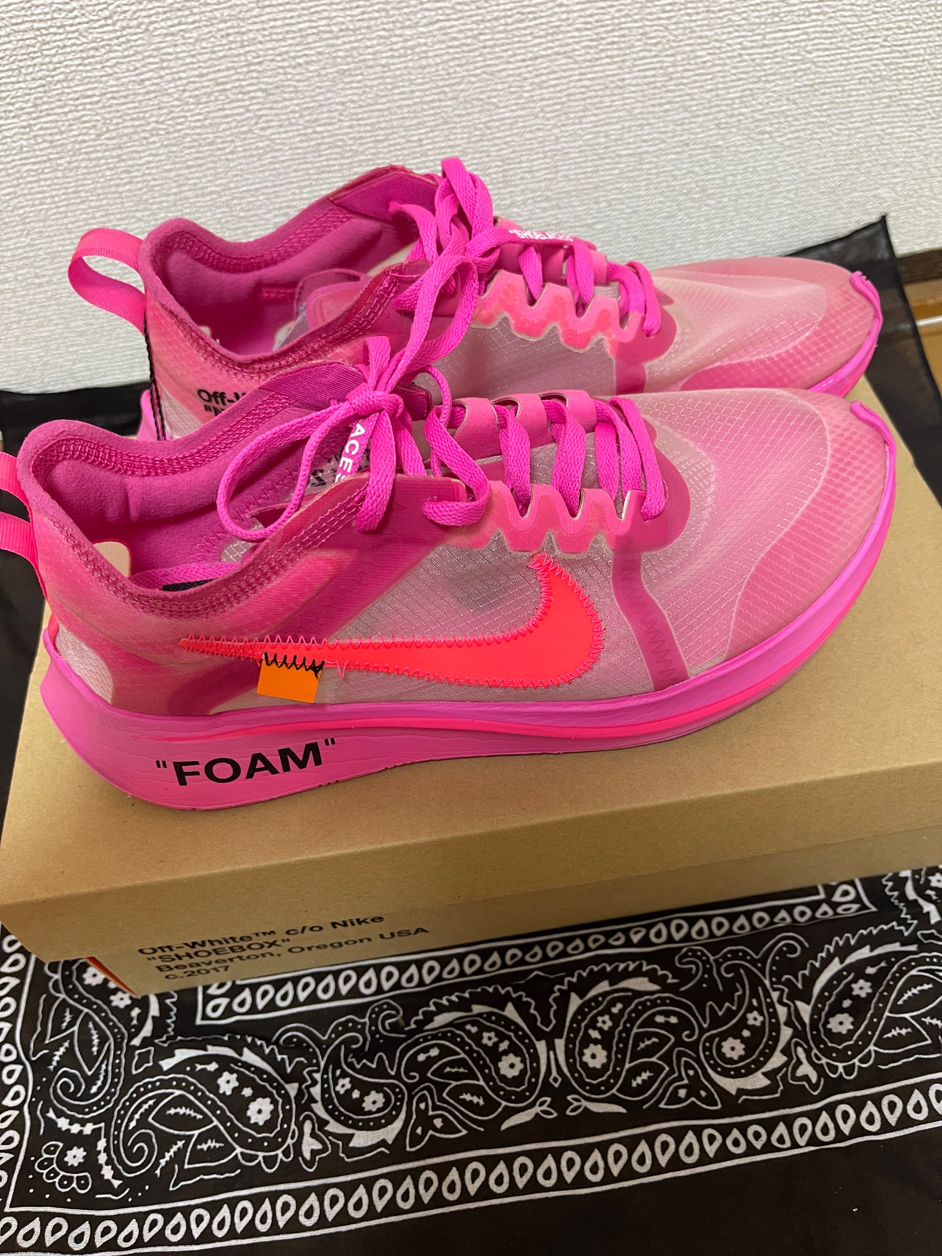 Off-White × Nike Zoom Fly "Pink"