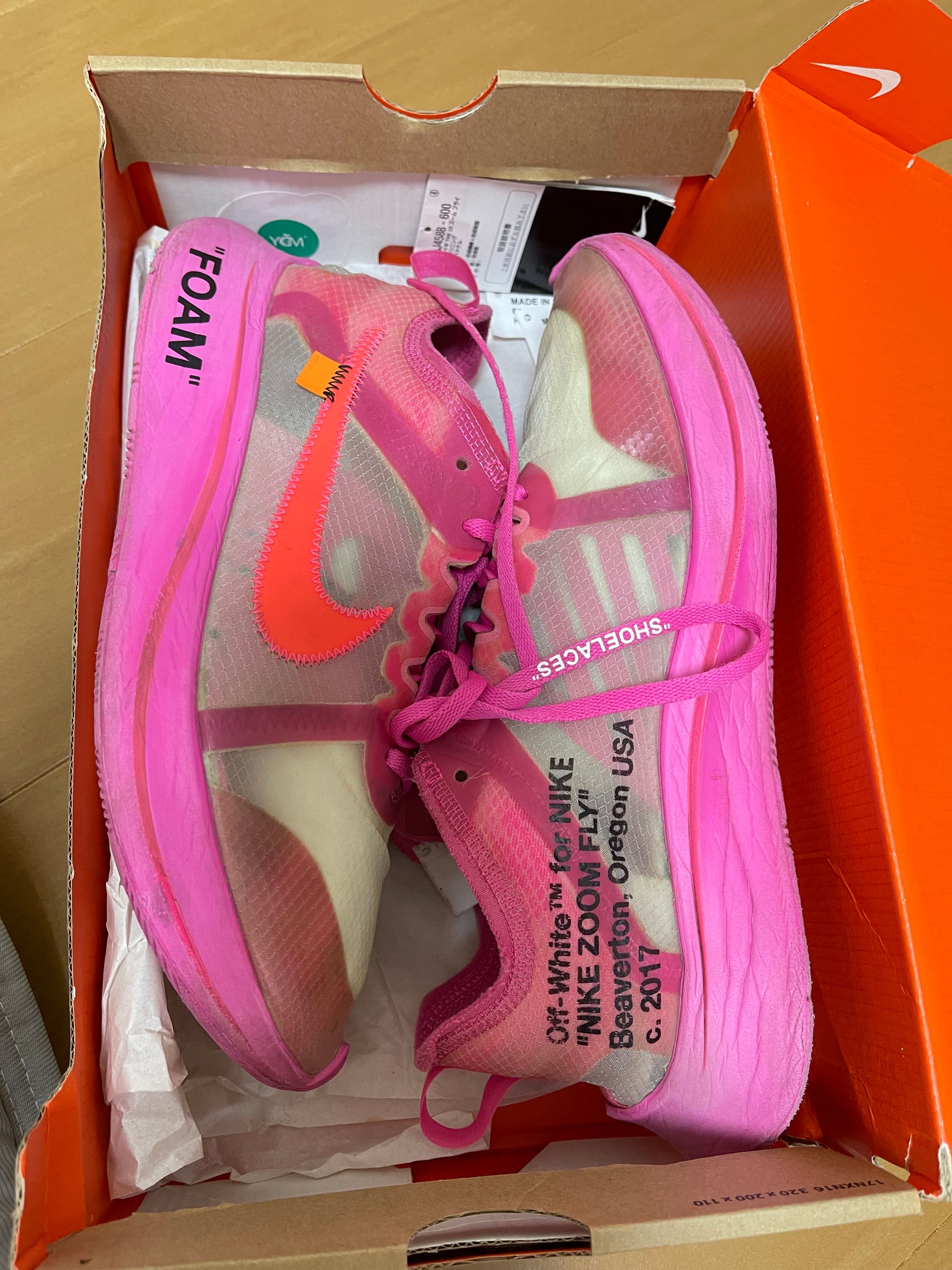 Off-White × Nike Zoom Fly "Pink"
