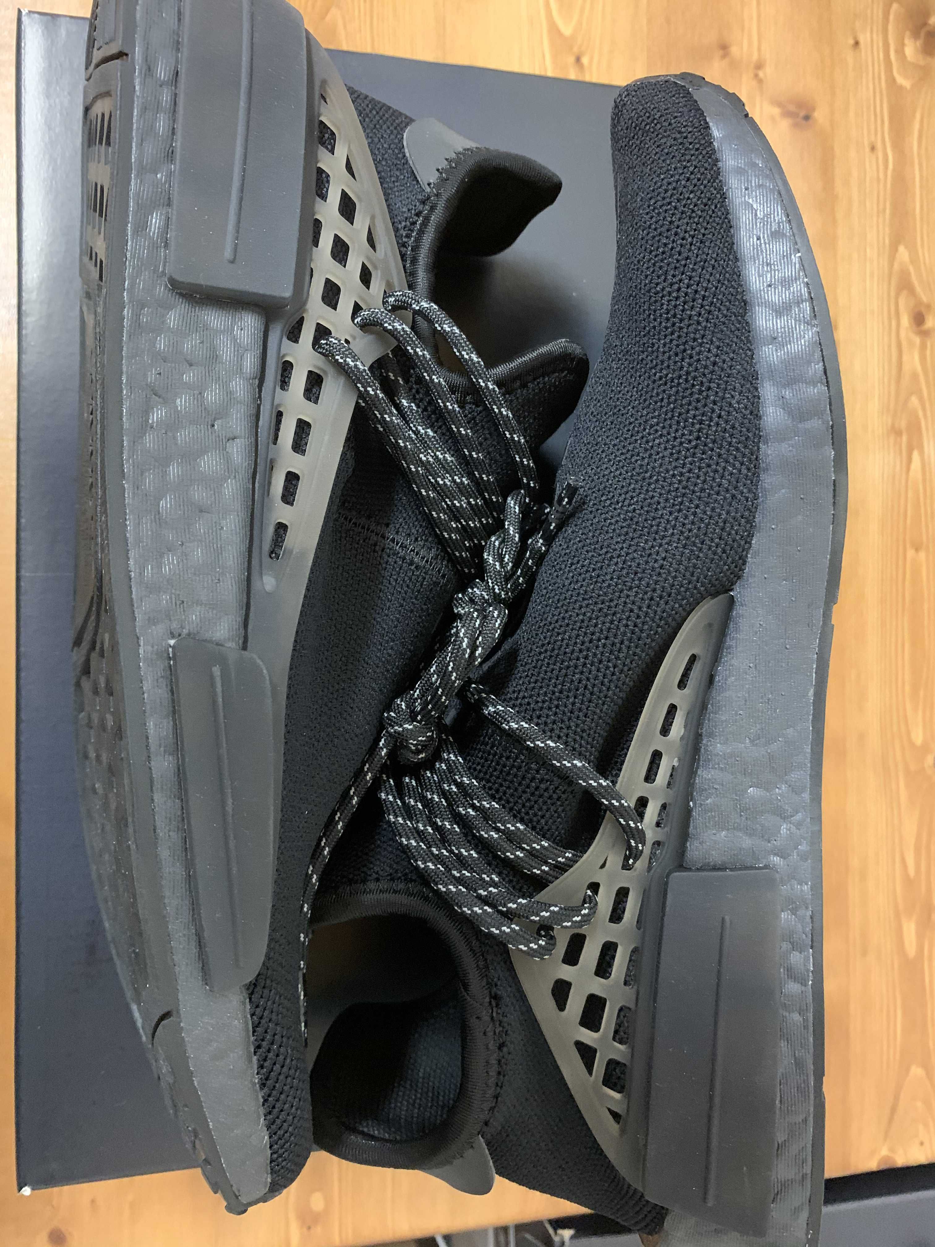 Pharrell Williams × adidas NMD HU "Core Black"