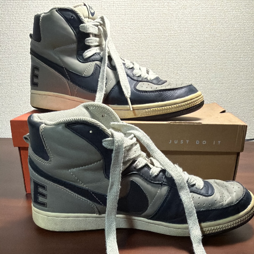 ナイキ ターミネーター ハイ ジョージタウン "カレッジグレー/オブディジアン"