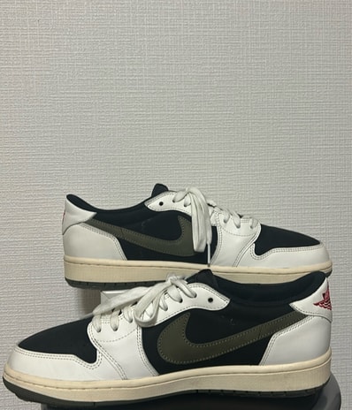 Travis Scott × Nike Women's Air Jordan 1 Low OG "Medium Olive"