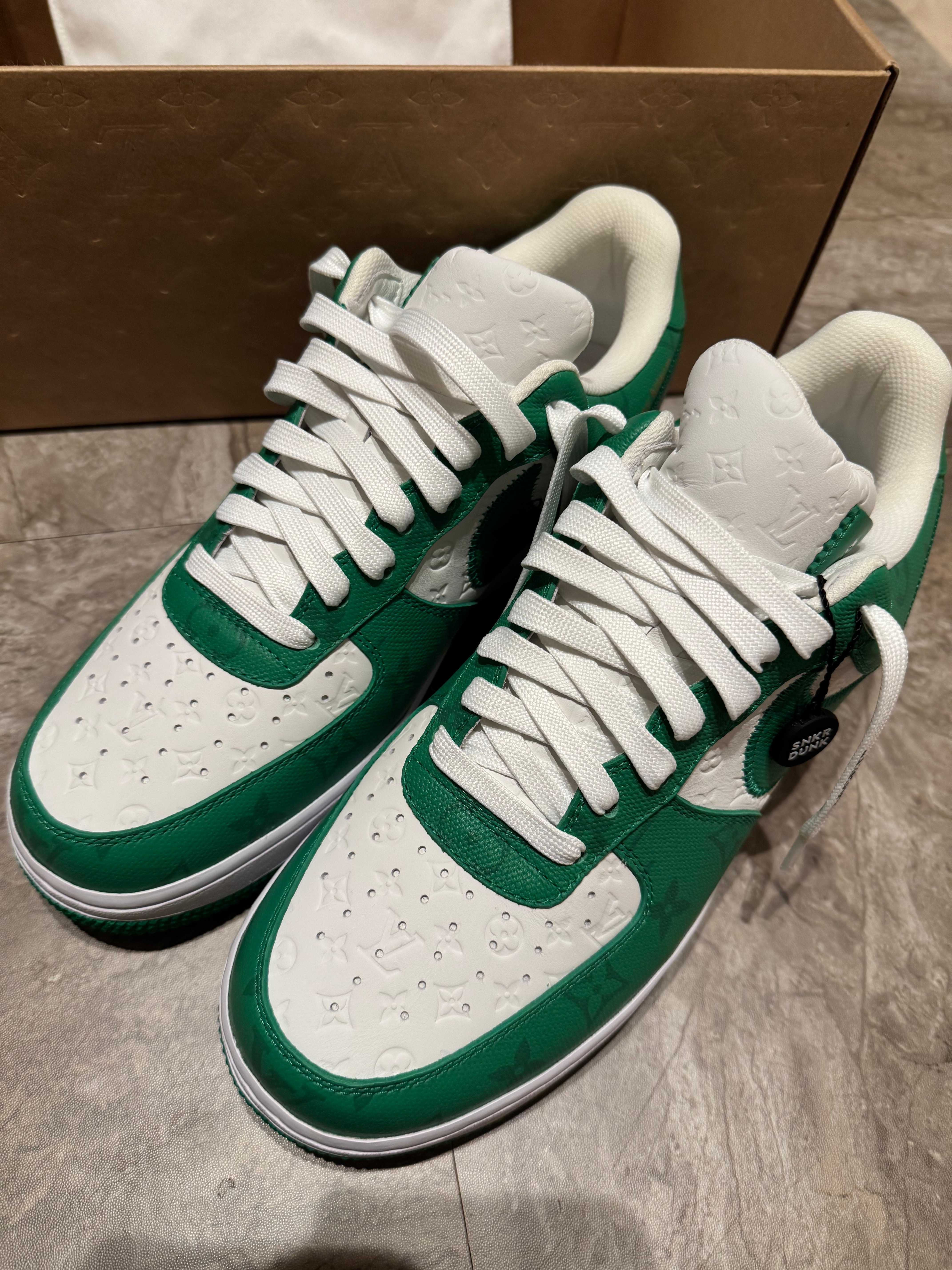 Louis Vuitton × Nike Air Force 1 Low by Virgil Abloh "White & Gym Green"
