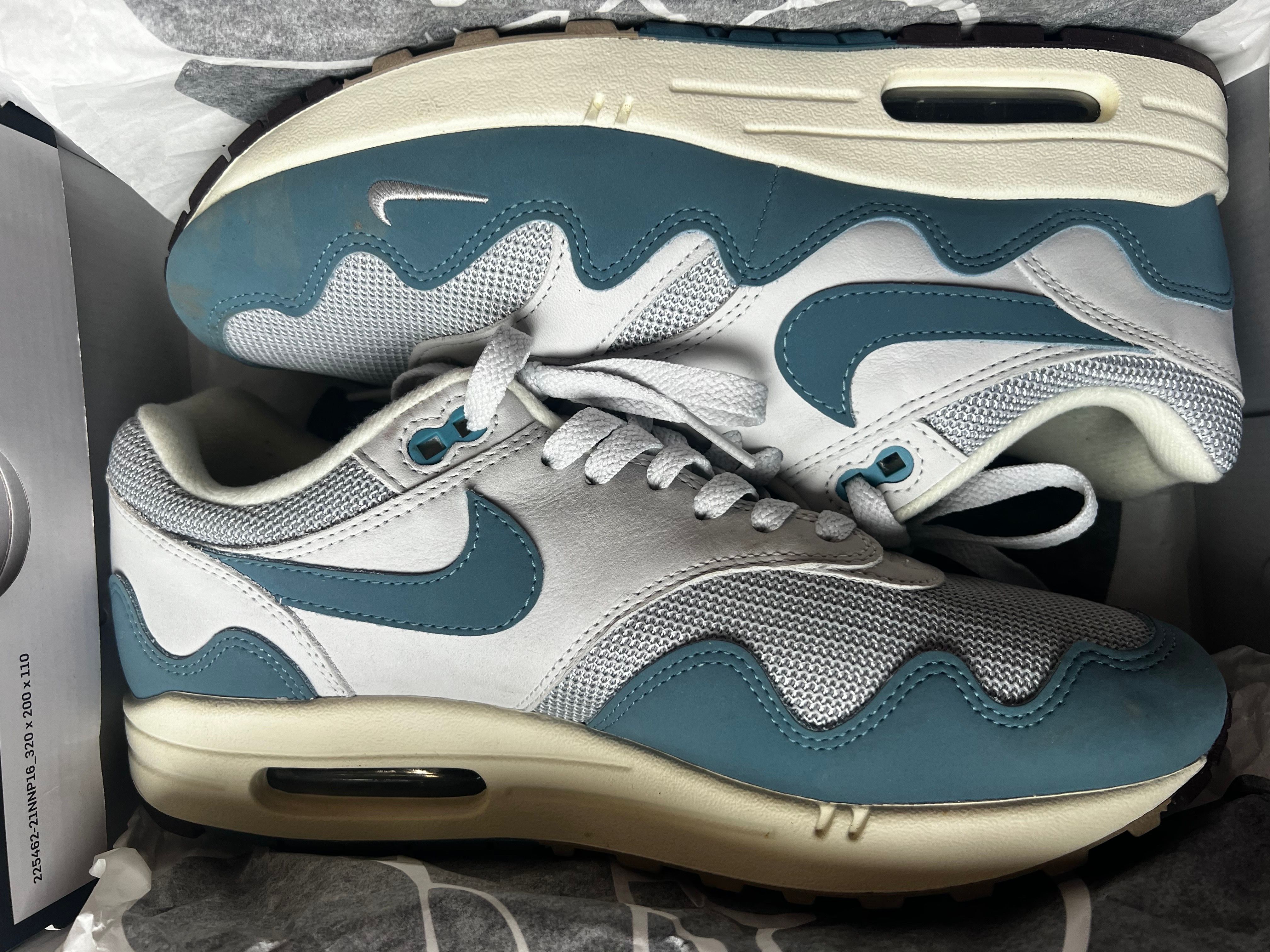 Patta × Nike Air Max 1 "Noise Aqua"