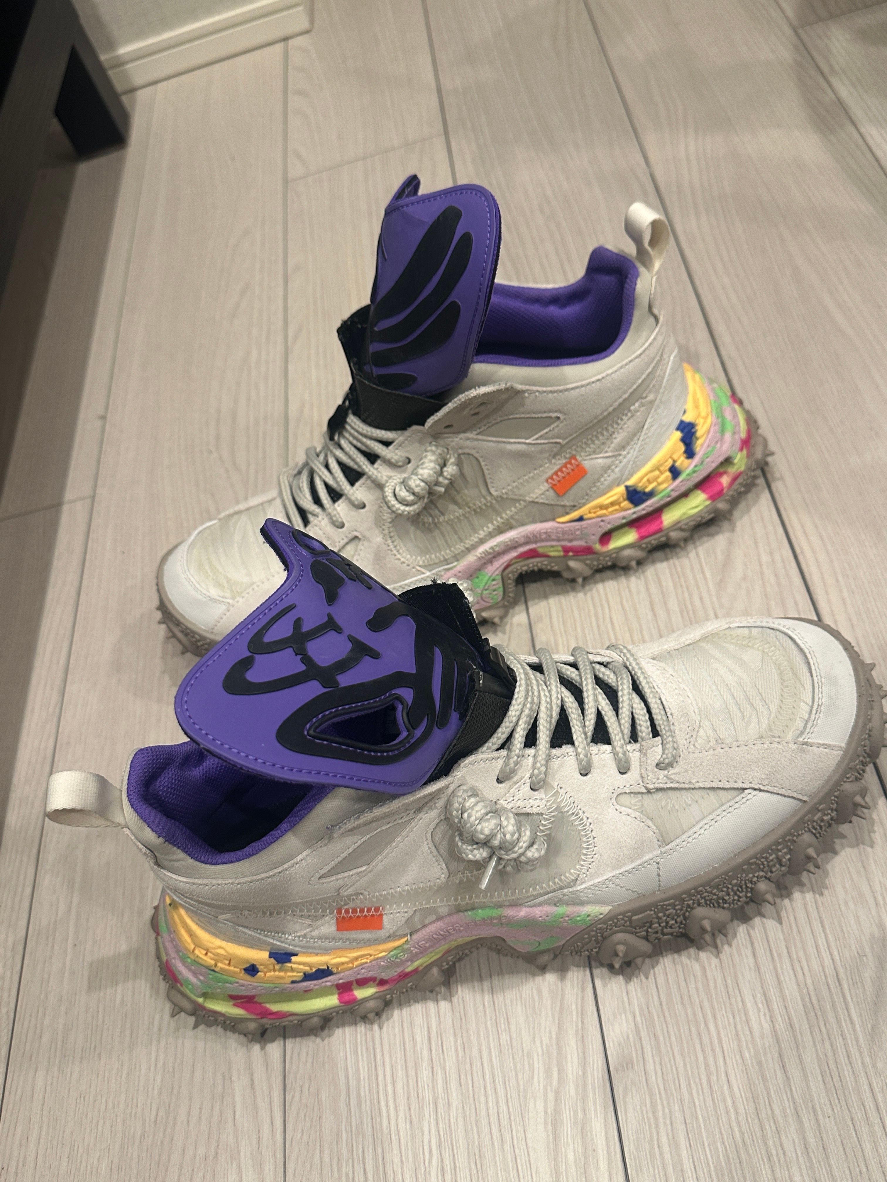 Off-White × Nike Air Terra Forma "Summit White and PSYCHIC PURPLE"