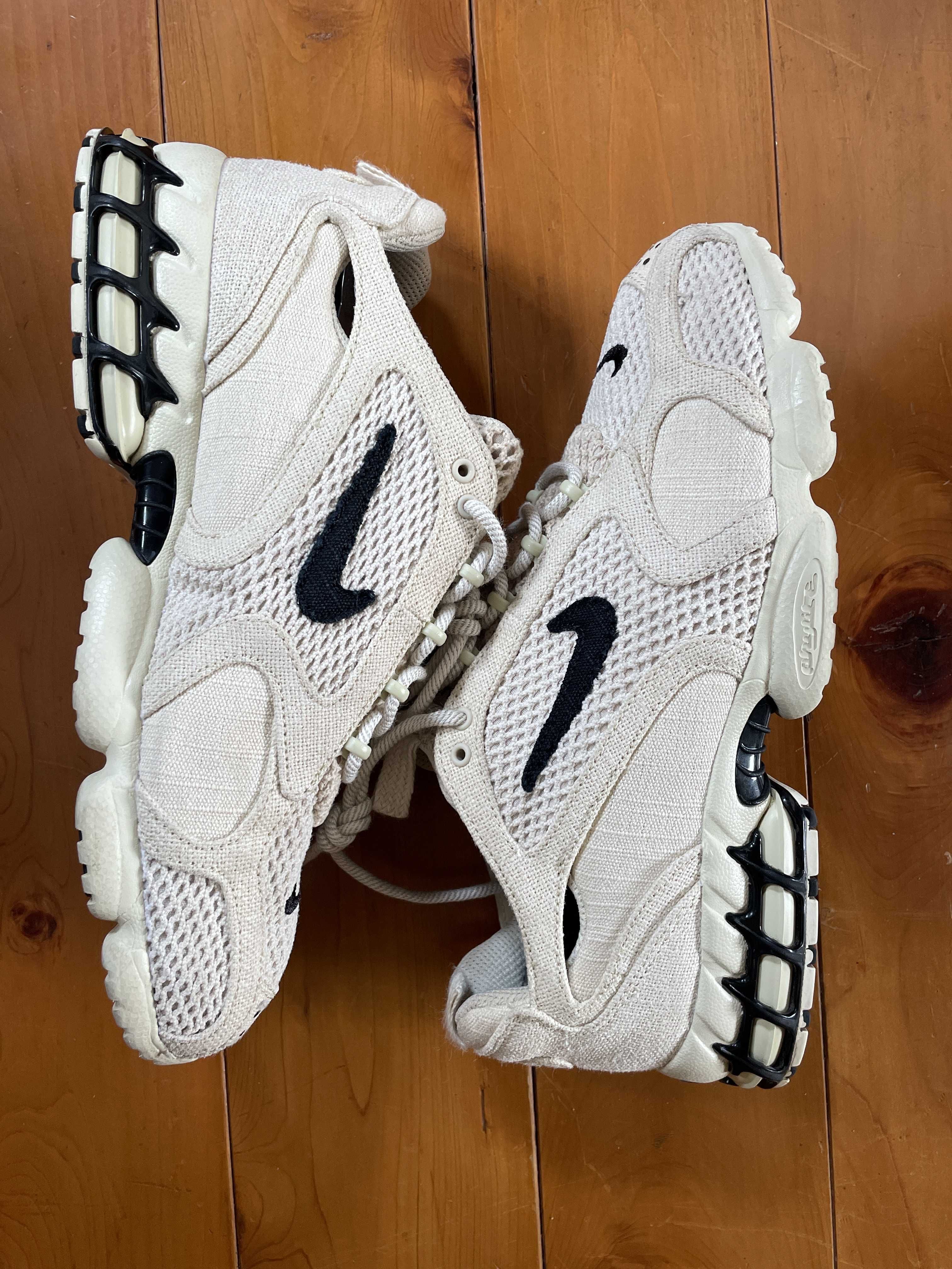 Stussy × Nike Air Zoom Spiridon CG 2 "Fossil/Black"