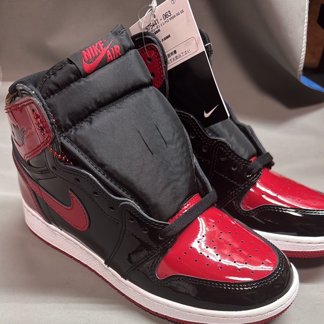 Nike GS Air Jordan 1 High OG "Patent Bred"