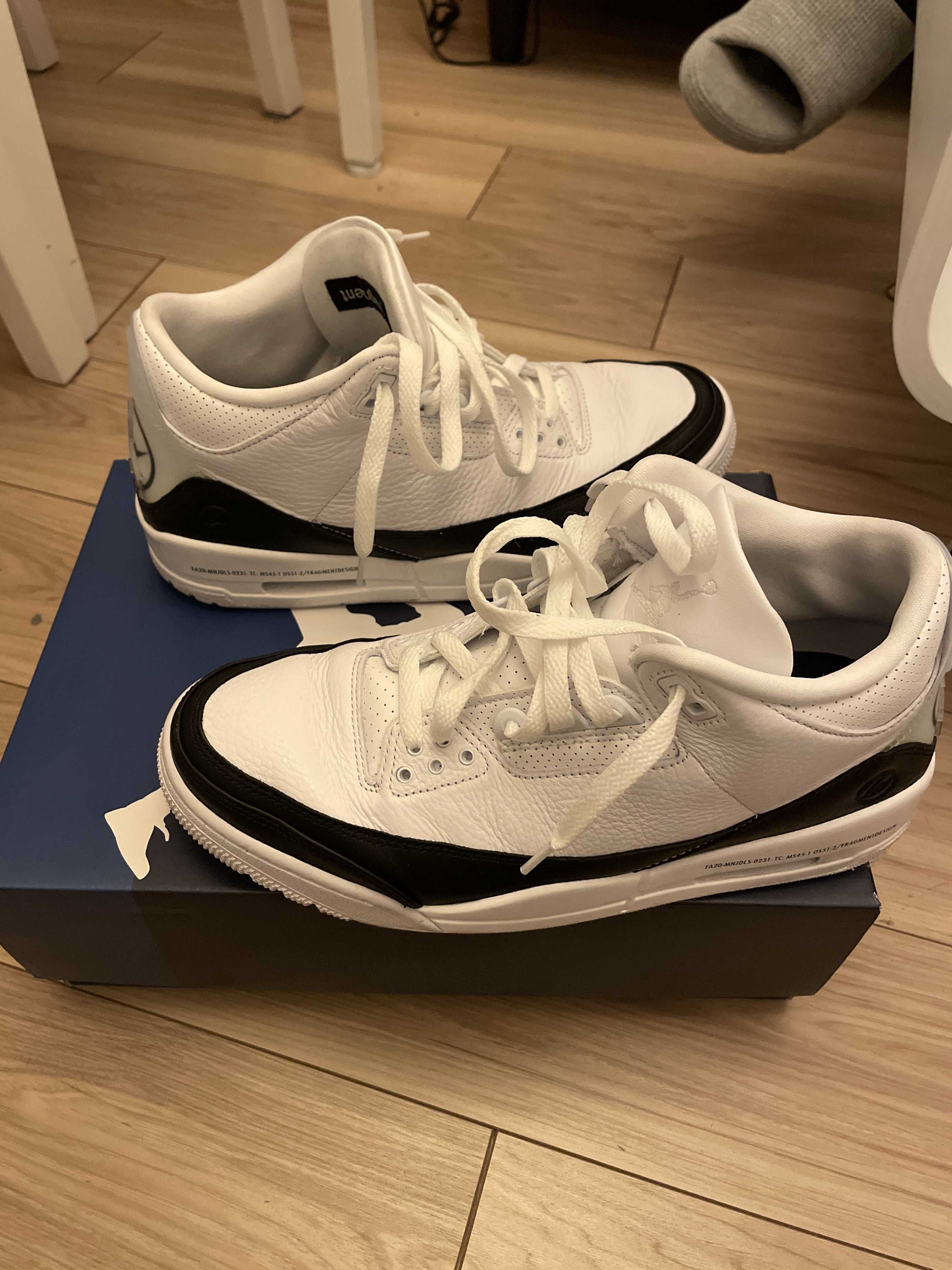 Fragment × Nike Air Jordan 3 "White/Black"