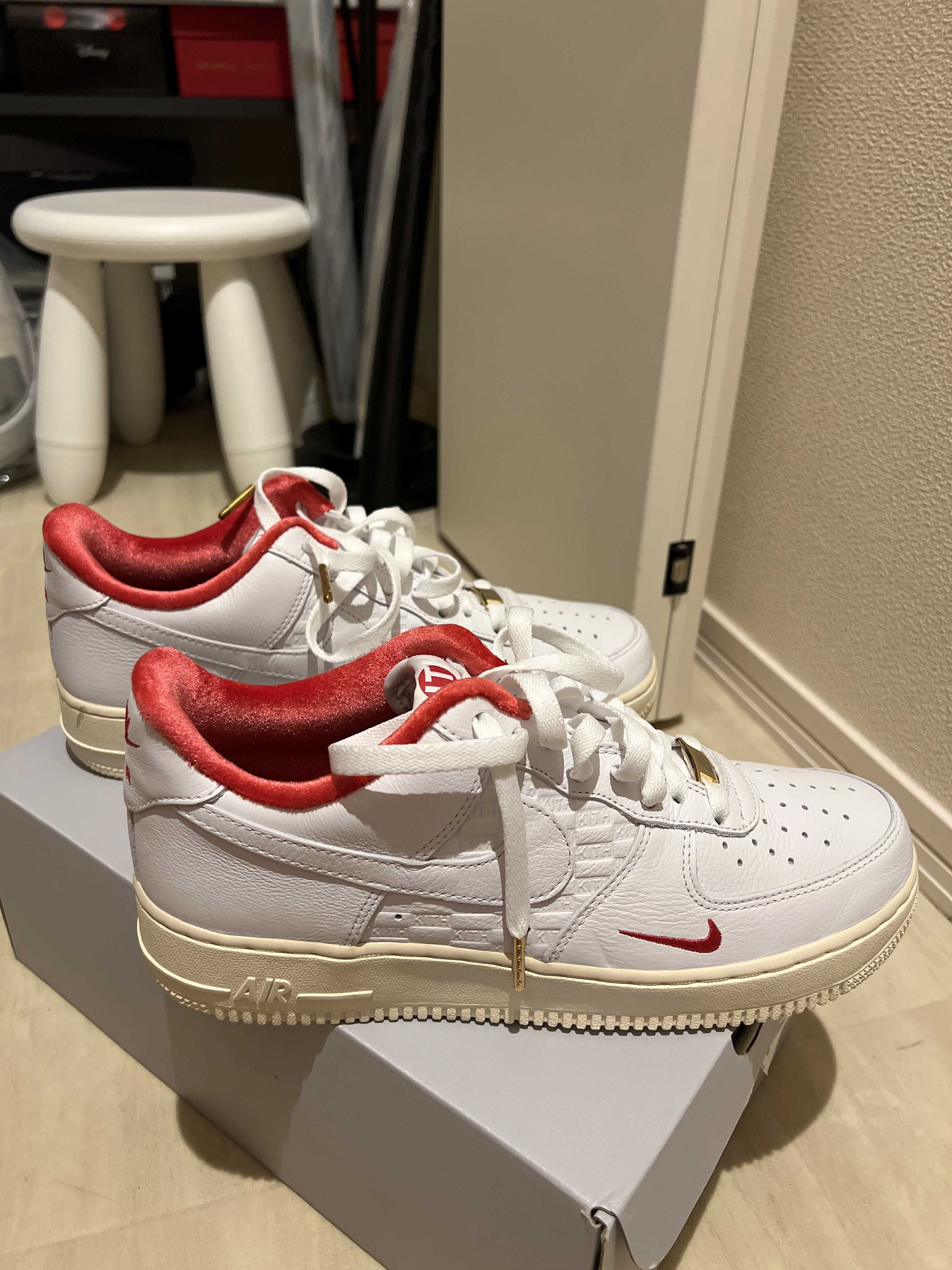 KITH × Nike Air Force 1 Low "White/Red"