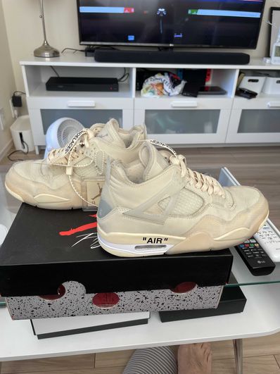 Off-White × Nike Women's Air Jordan 4 SP "Sail"