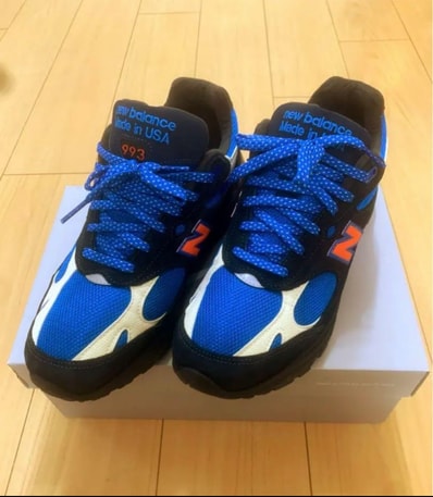 KITH × New Balance 993 Madison Square Garden "Navy/Princess Blue"