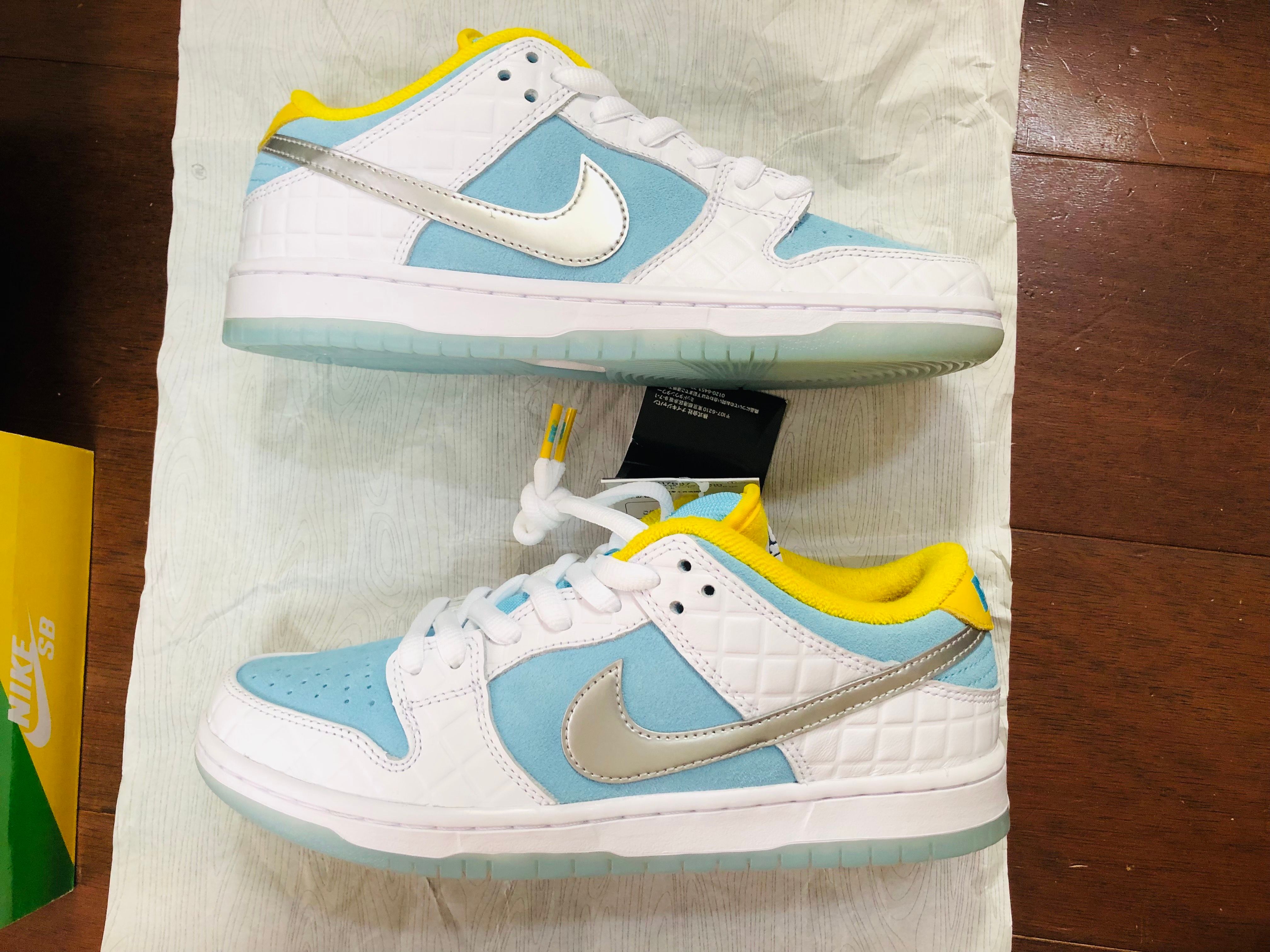 FTC × Nike SB Dunk Low "White/Blue"